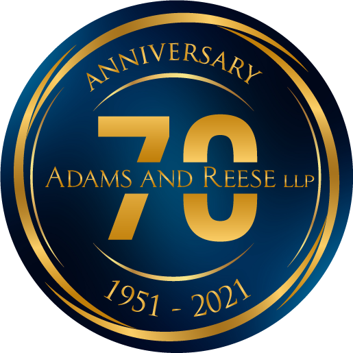 Adams and Reese 70th Anniversary Logo