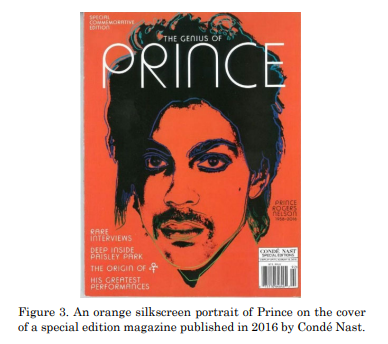 Orange Silkscreen Portrait of Prince by Andy Warhol