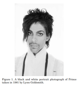 Black and White Photo of Prince in 1981 by Lynn Goldsmith