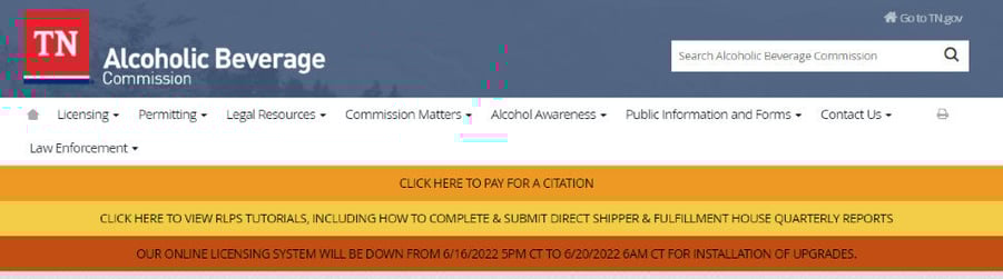 TN Alcoholic Beverage Commission banner