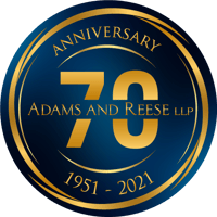 Adams and Reese 70th Anniversary Logo