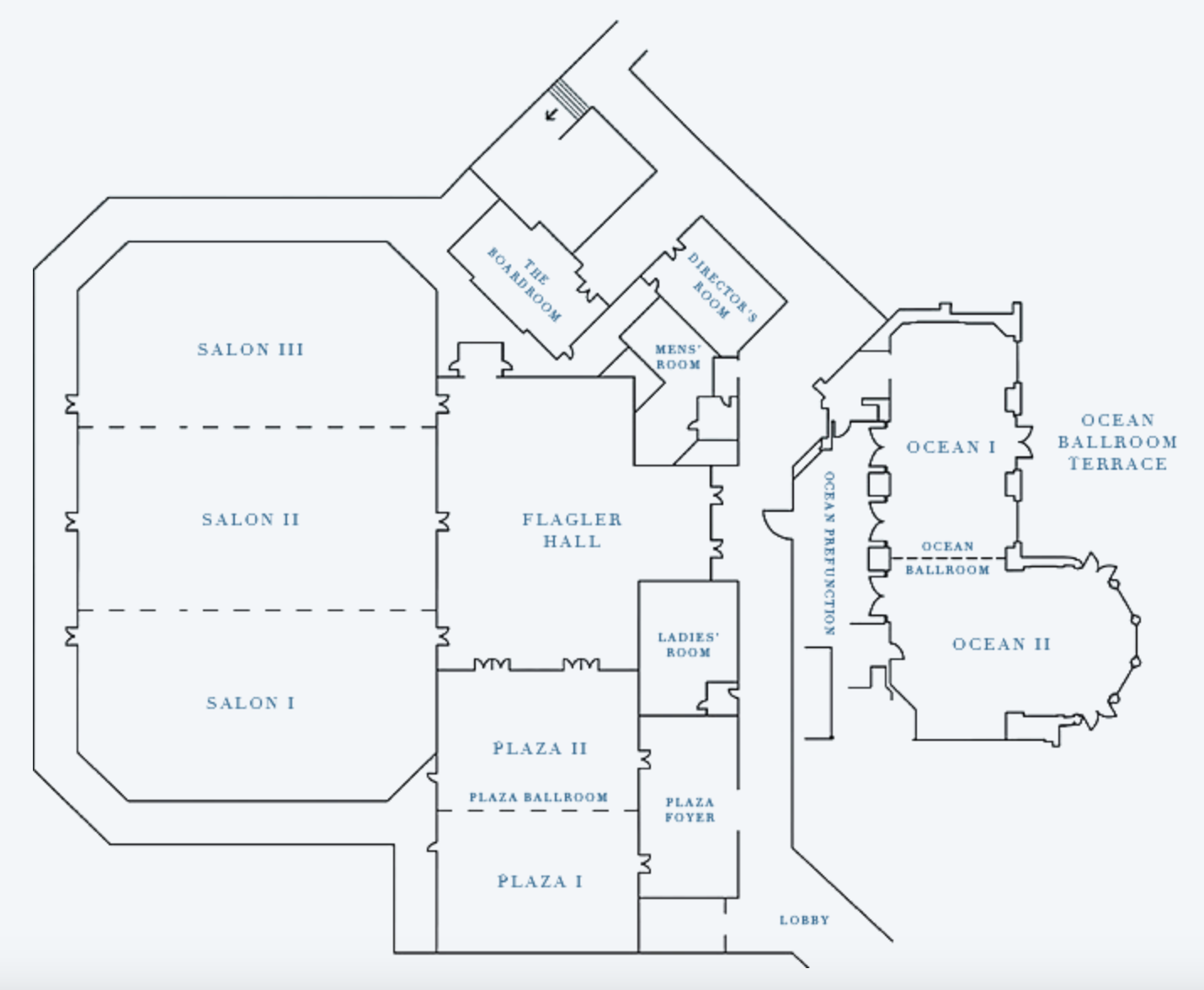 EAU Palm Beach Meeting Room Map