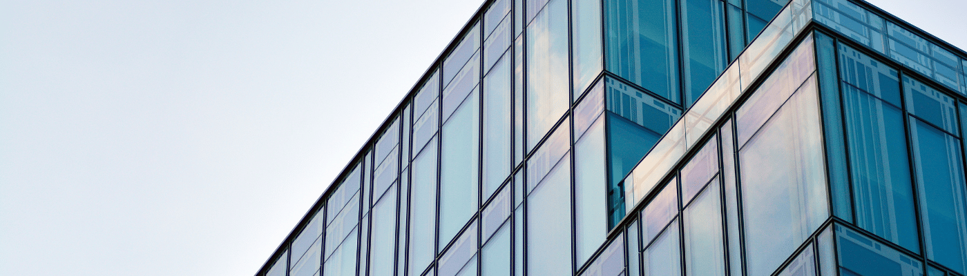 The windows of a modern building for offices